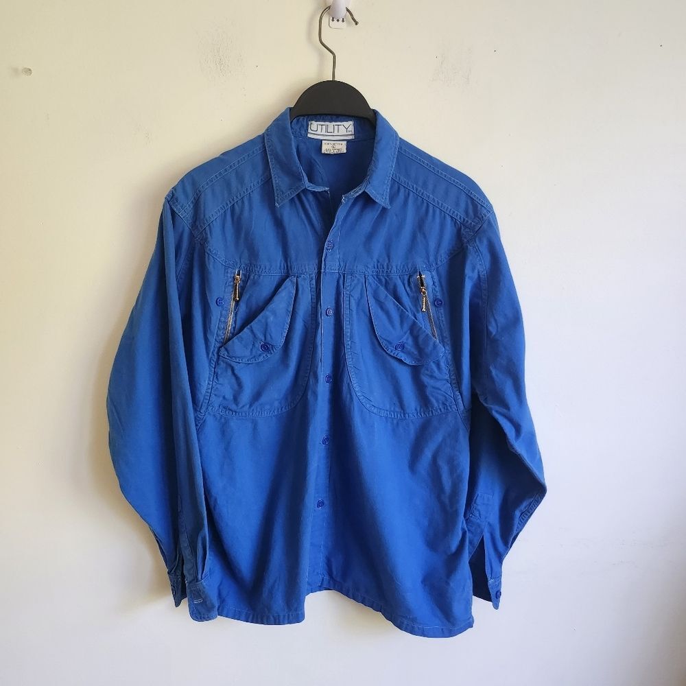 VINTAGE Utility Button Down Shirt